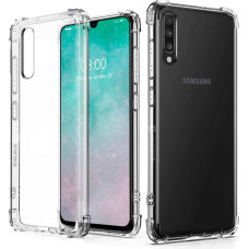 Evelatus Aizmugurējais vāciņš Evelatus Samsung Galaxy A70 Military Shockproof Silicone Case TPU Transparent