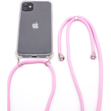Evelatus Aizmugurējais vāciņš Evelatus Apple iPhone 11 Pro Max Silicone Transparent with Necklace TPU Strap Transparent