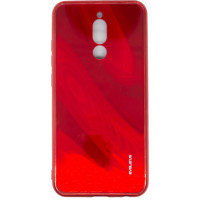 Evelatus Aizmugurējais vāciņš Evelatus Xiaomi Redmi 8 Water Ripple Full Color Electroplating Tempered Glass Case Red