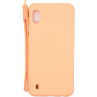Evelatus Aizmugurējais vāciņš Evelatus Samsung Galaxy A10 Soft Touch Silicone Case with Strap Pink