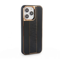 Ilike Aizmugurējais vāciņš iLike Apple iPhone 15 Pro Leather Case Customized Black