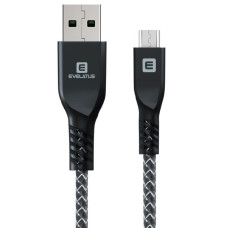 Evelatus Kabelis Evelatus Universal Data Cable MicroUSB EDC03 Black