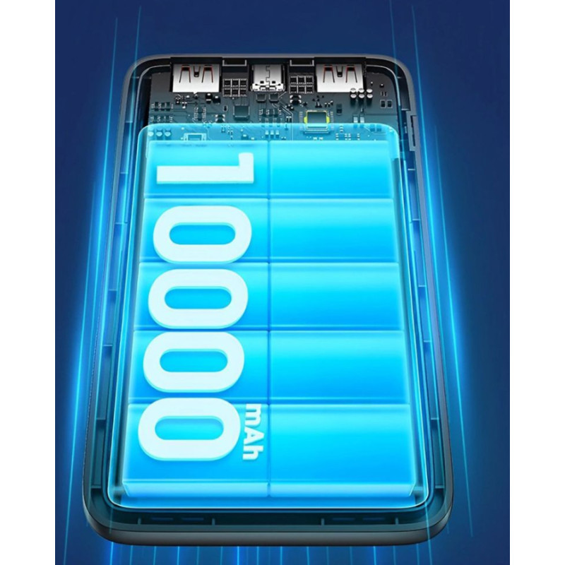 Dudao Ārējais akumulators Dudao  Powerbank Dudao K18-1W 10000mAh USB-A / USB-C / Micro USB - white